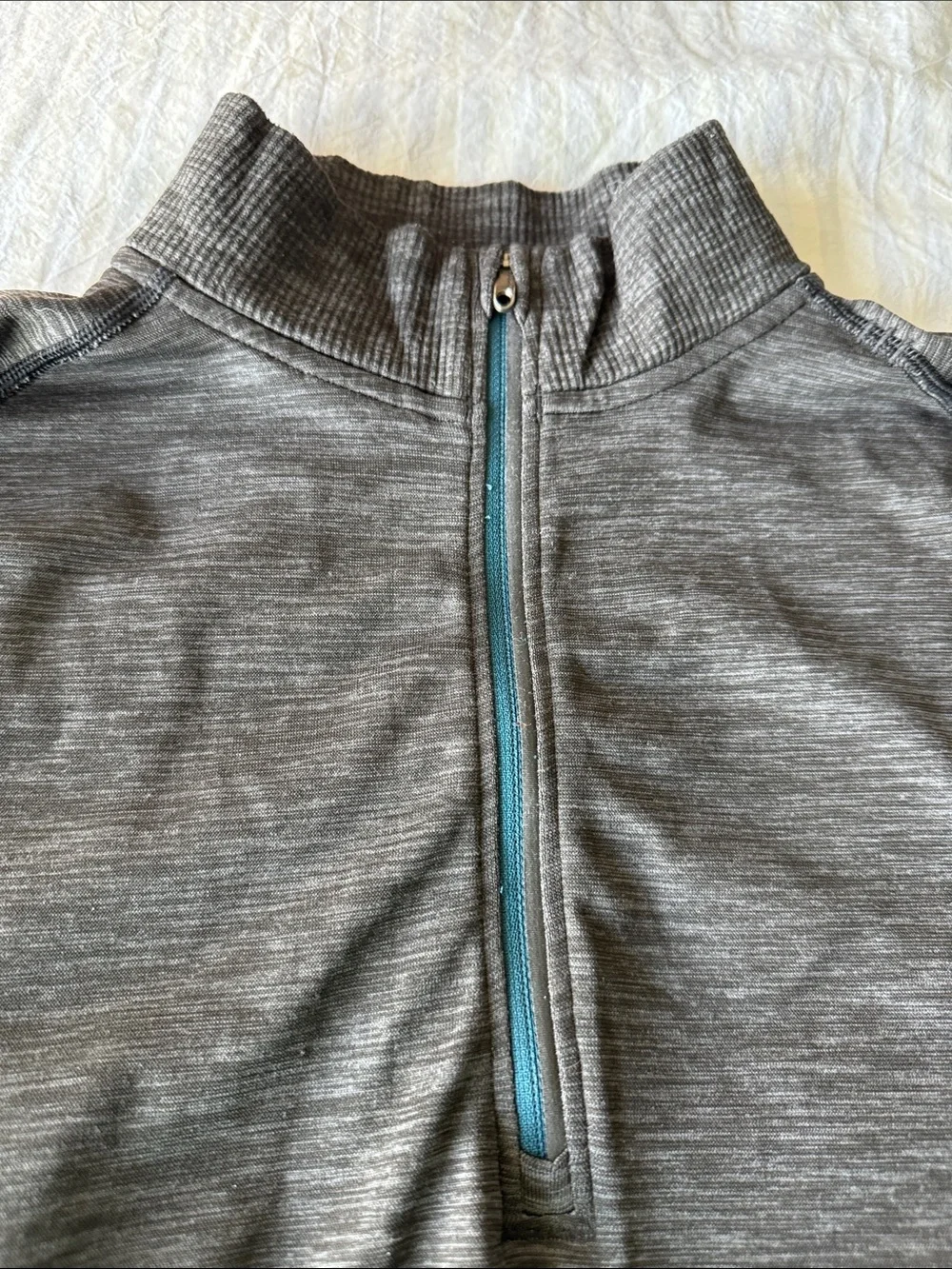 Men's Quarter-Zip Performance Sweater - Gray